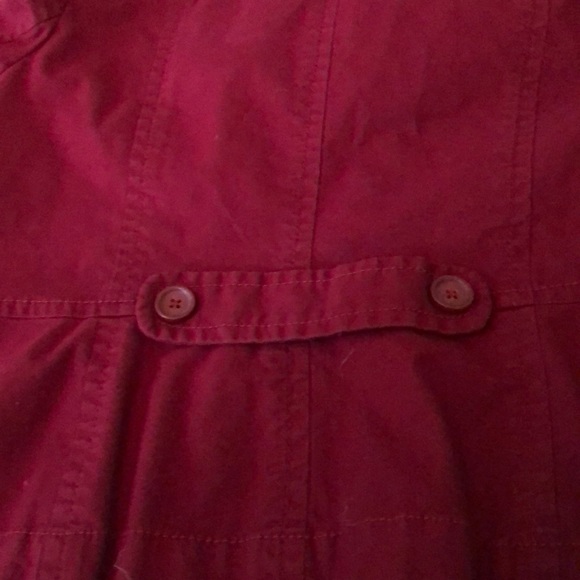 Loft maroon military style cotton jacket - Picture 7 of 8